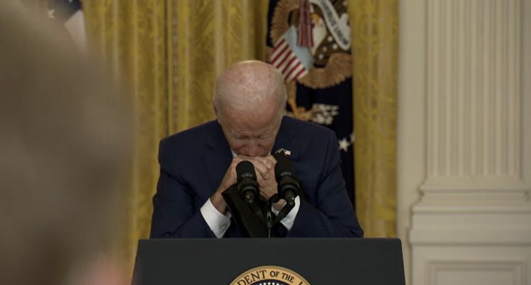 Biden from Afghanistan news conference goes viral: 'A defining image'...