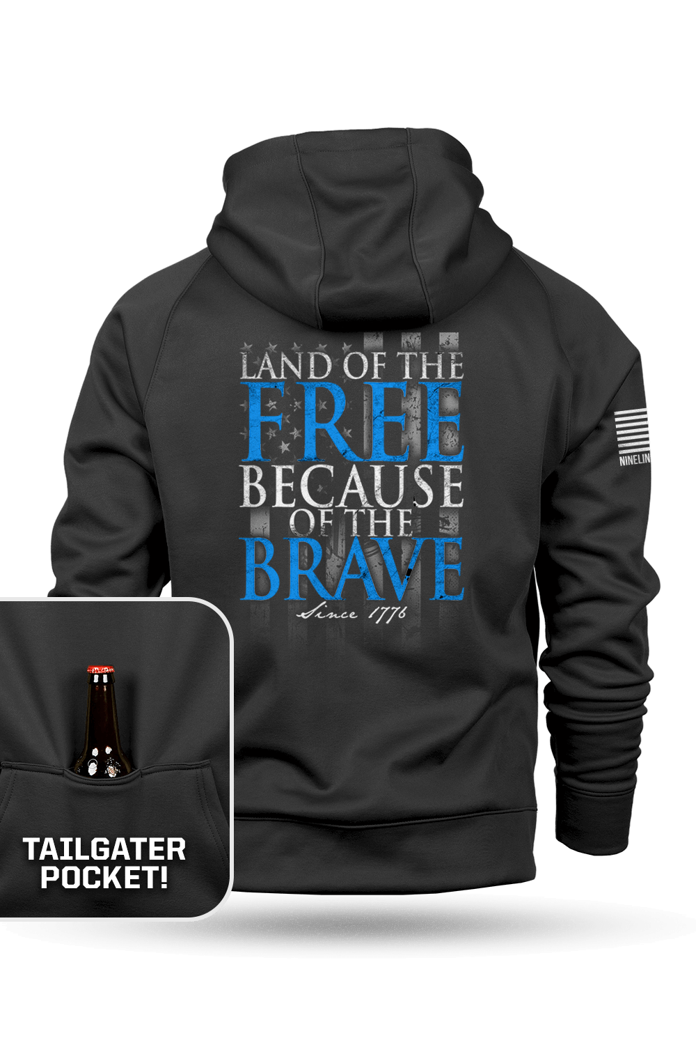 Because of the Brave - Tailgater Hoodie