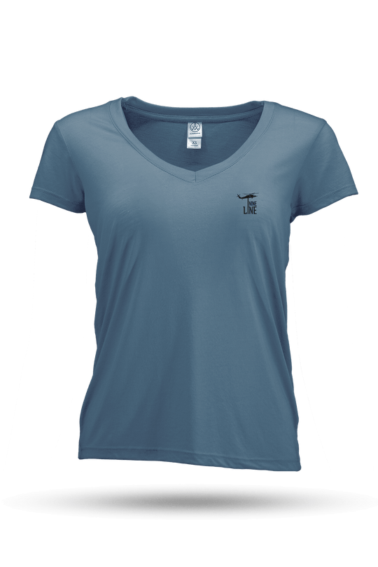 Small Dropline Logo - Women's Slouchy V-Neck