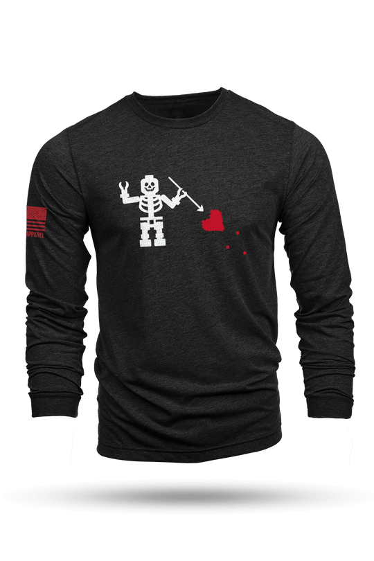 Block Beard Flag - Long-Sleeve Shirt