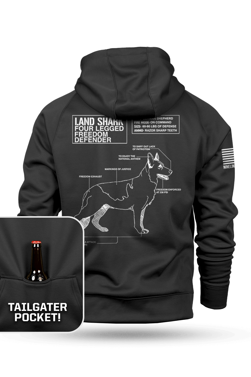 Land Shark - Tailgater Hoodie