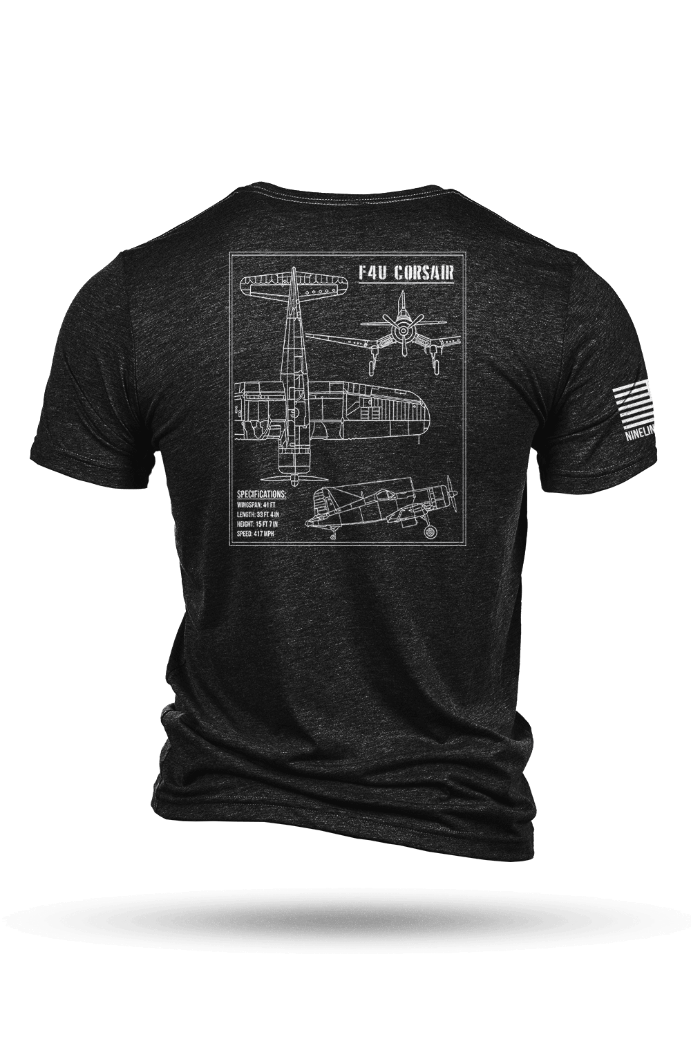 F4U Corsair Schematic - T-Shirt