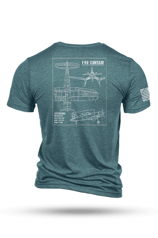 F4U Corsair Schematic - T-Shirt