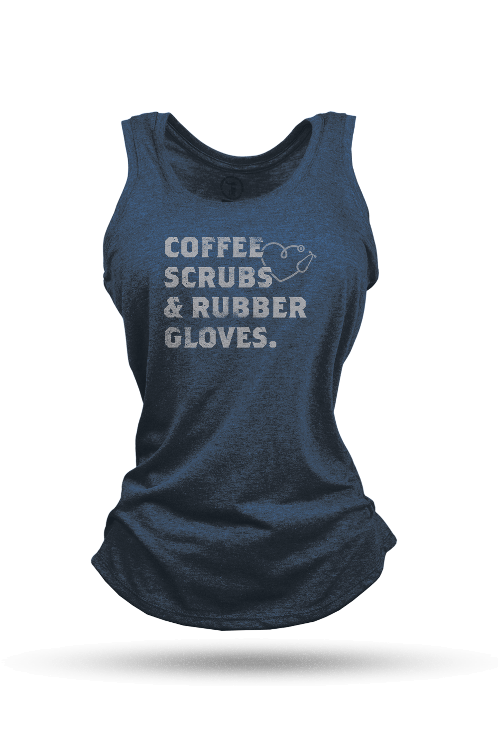 Coffee, Scrubs & Rubber Gloves - Women's Racerback Tank