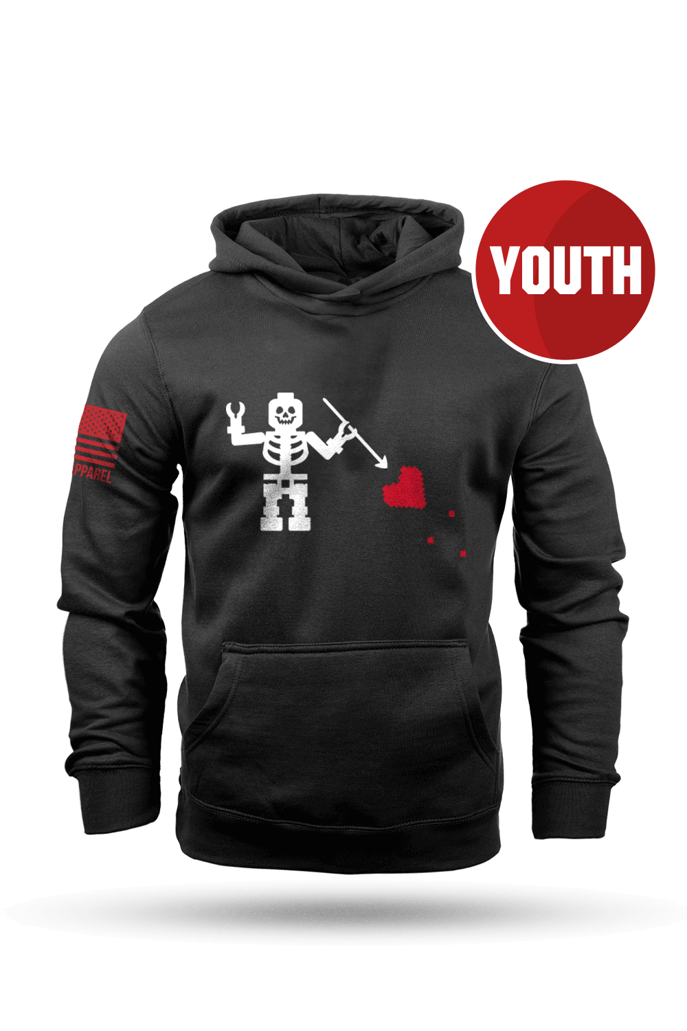 Block Beard Flag - Youth Hoodie