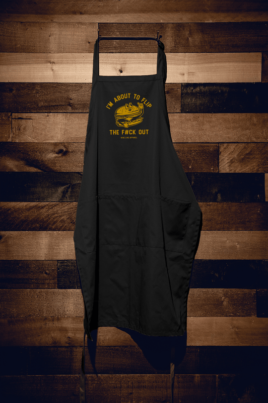 "About to Flip Out" Grill Apron