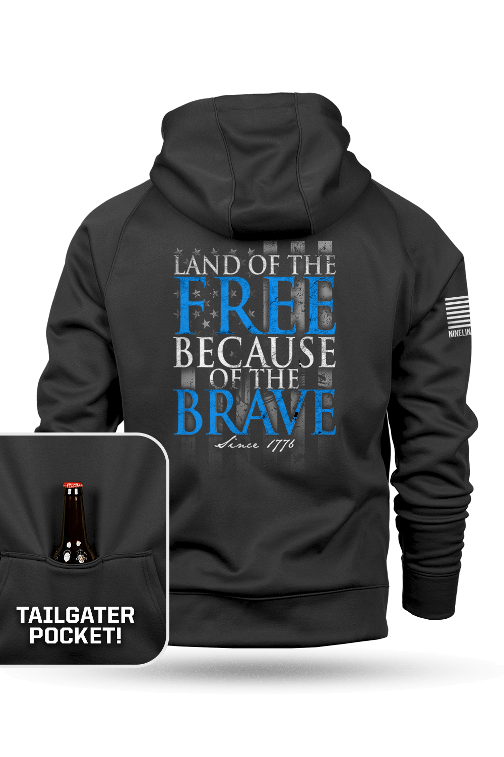 Because of the Brave - Tailgater Hoodie