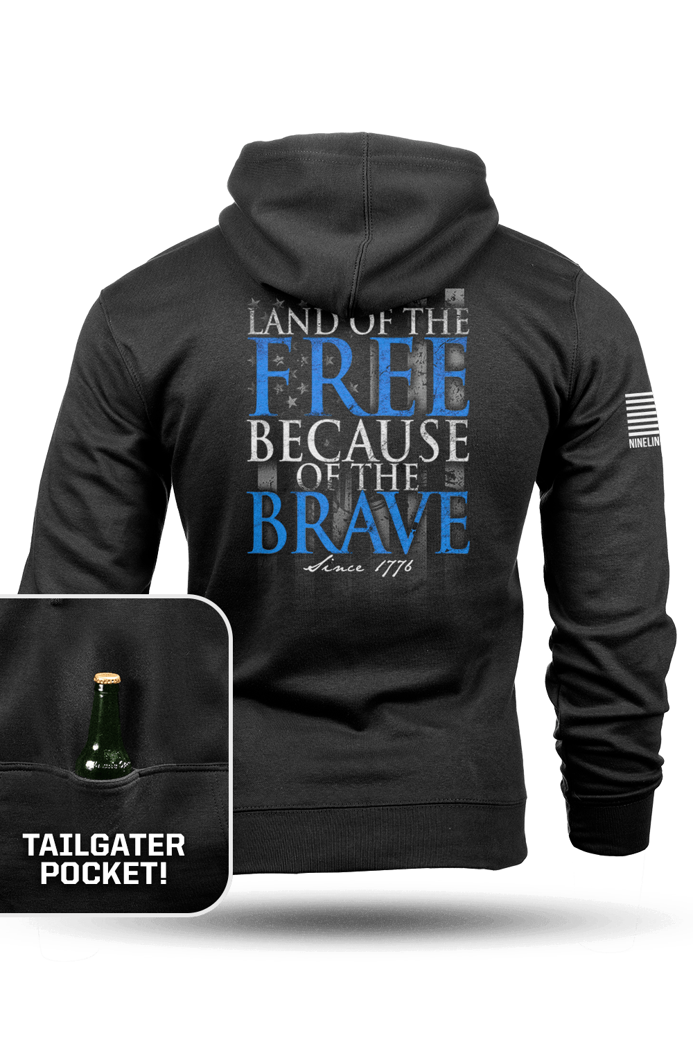 Because of the Brave - Tailgater Hoodie