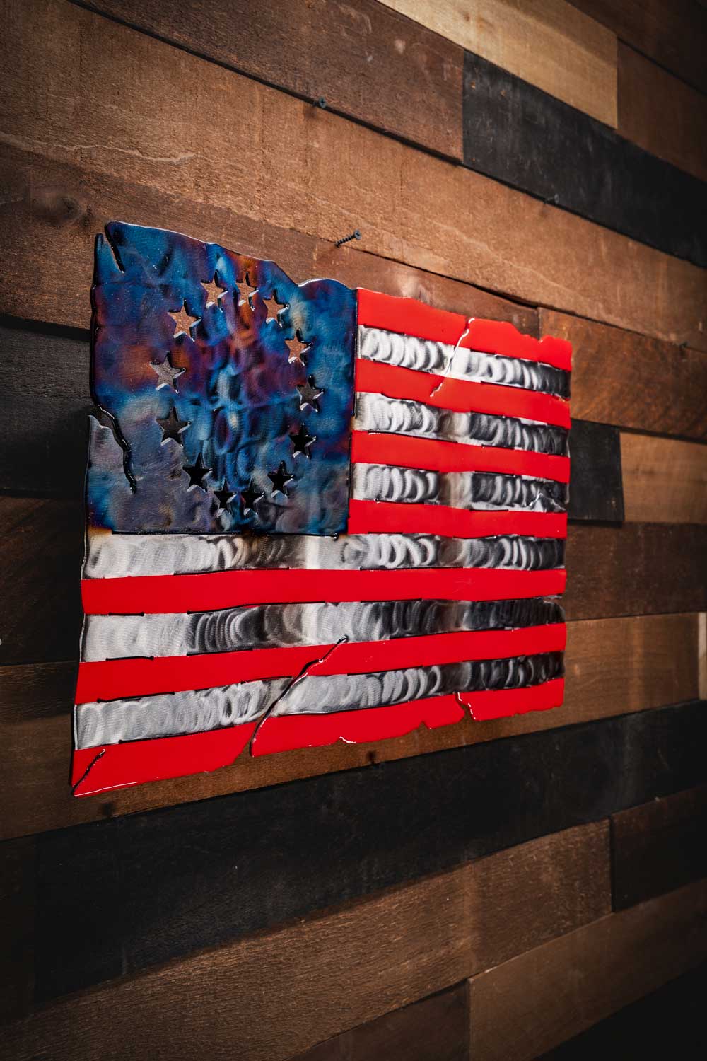 Betsy Ross Flag - Molten Metal Wall Art