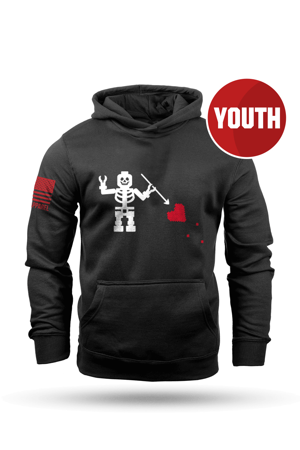 Block Beard Flag - Youth Hoodie