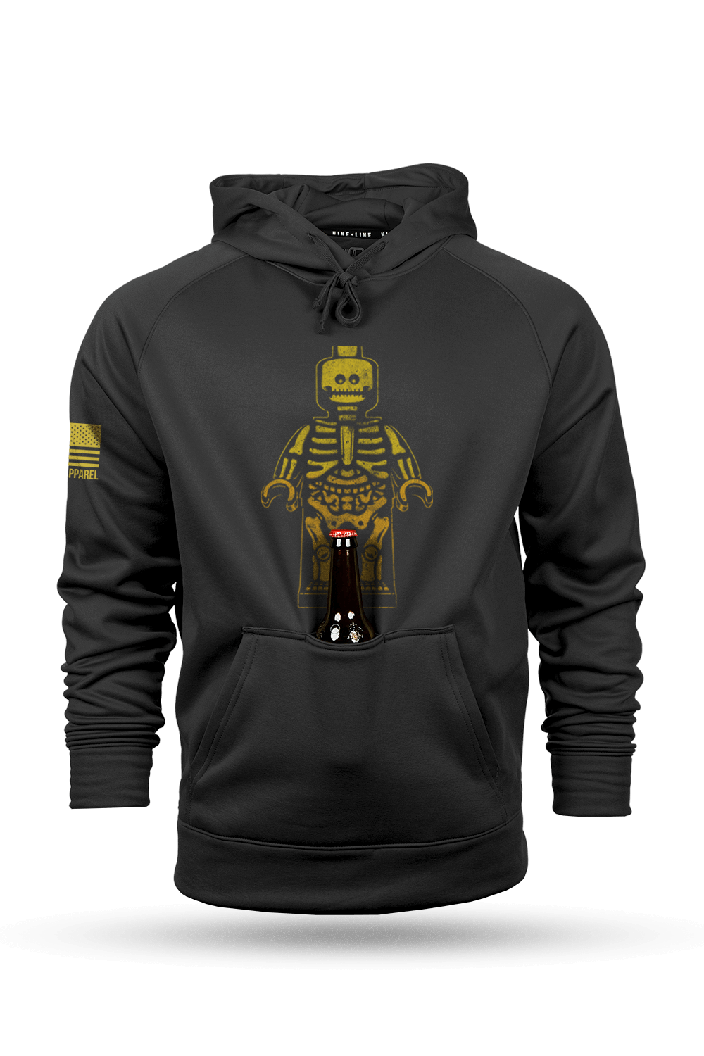 Block Skeleton - Raglan Tailgater Hoodie