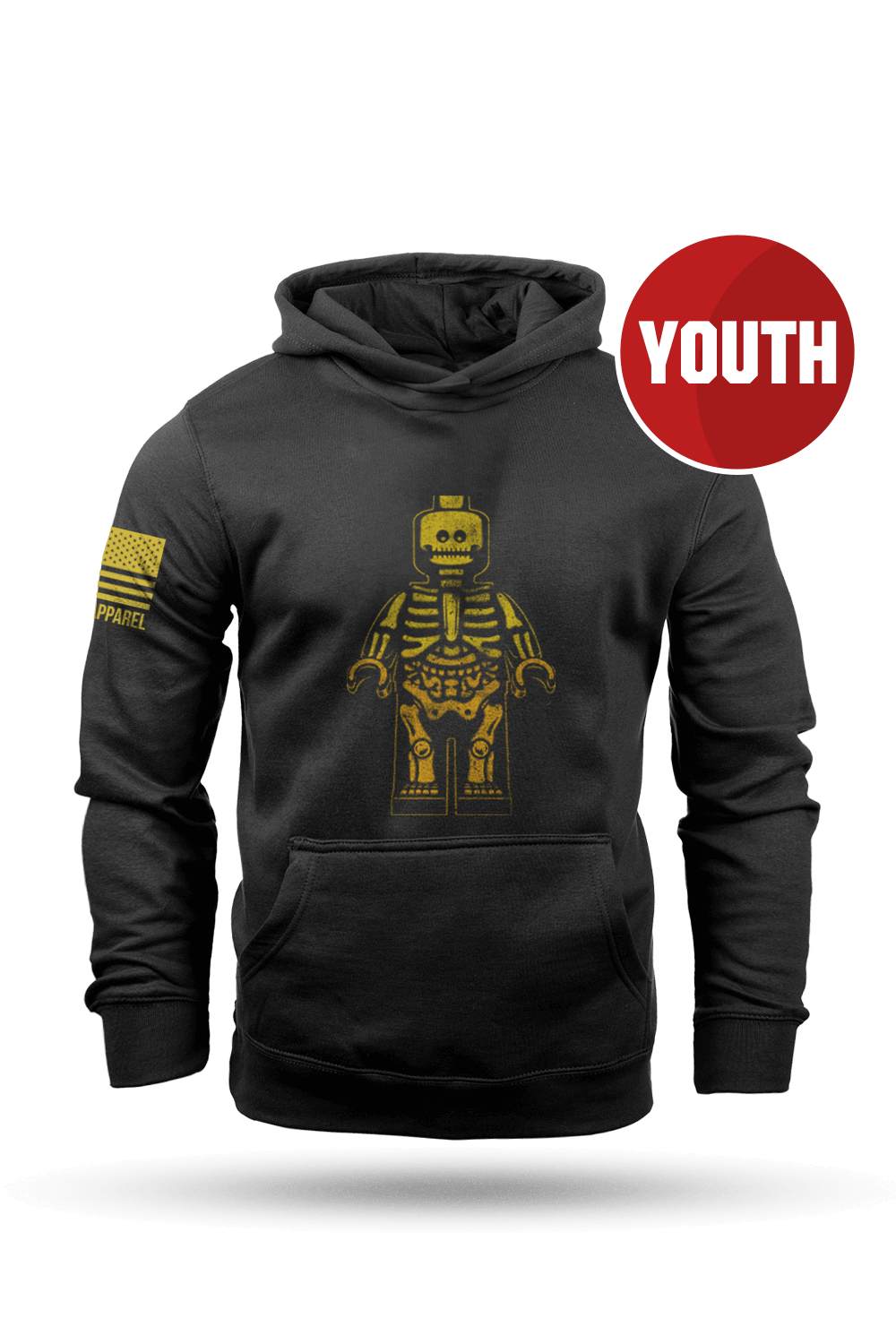 Block Skeleton - Youth Hoodie