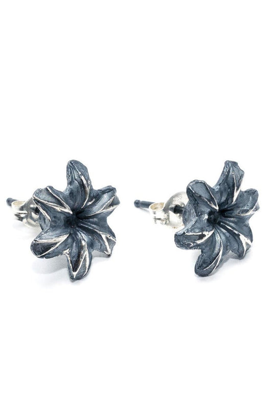 Bullet Bloom 9mm Sterling Silver Plume Earrings