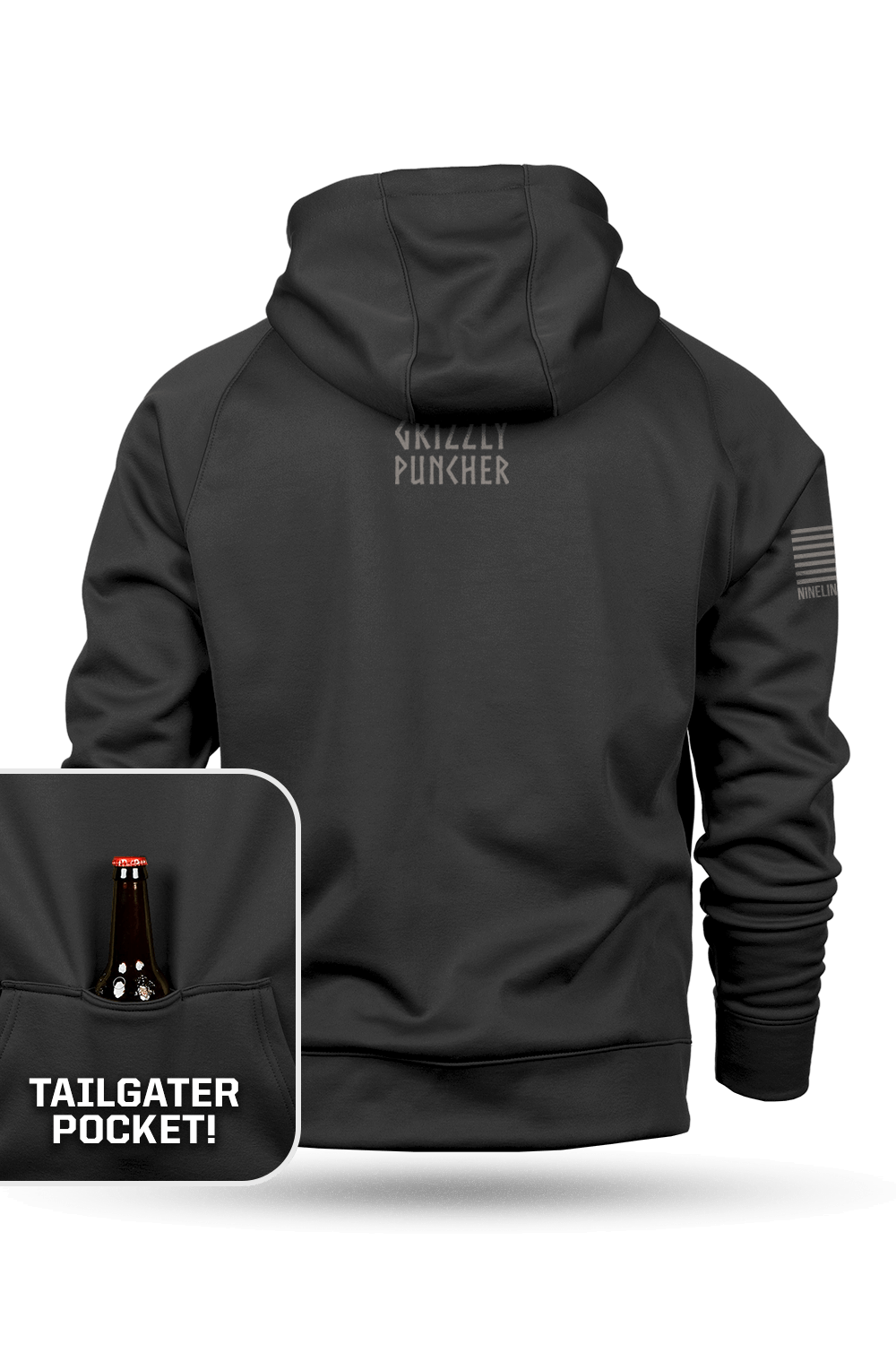 Caleb Francis - Grizzly Faces of Death - Raglan Tailgater Hoodie