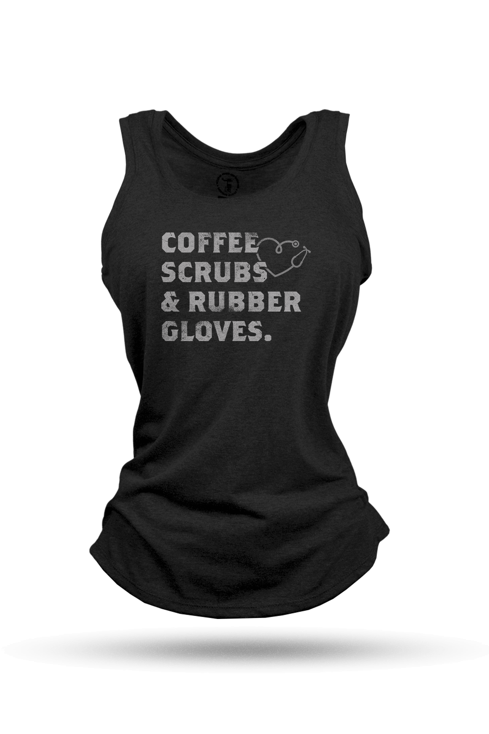 Coffee, Scrubs & Rubber Gloves - Women's Racerback Tank