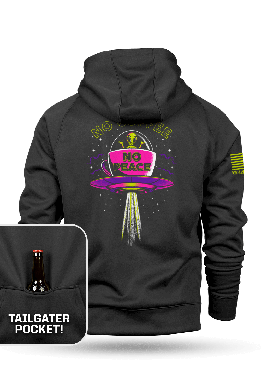 Coffee UFO - Raglan Tailgater Hoodie