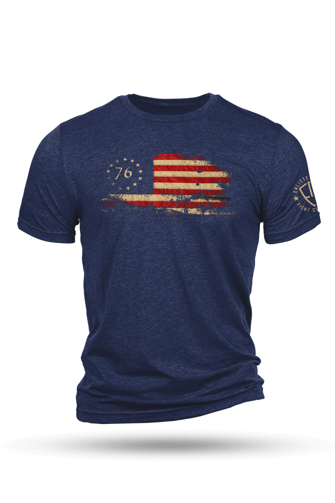 Betsy Ross 1776 Flag Men s Shirt Enlisted Nine Nine Line Apparel