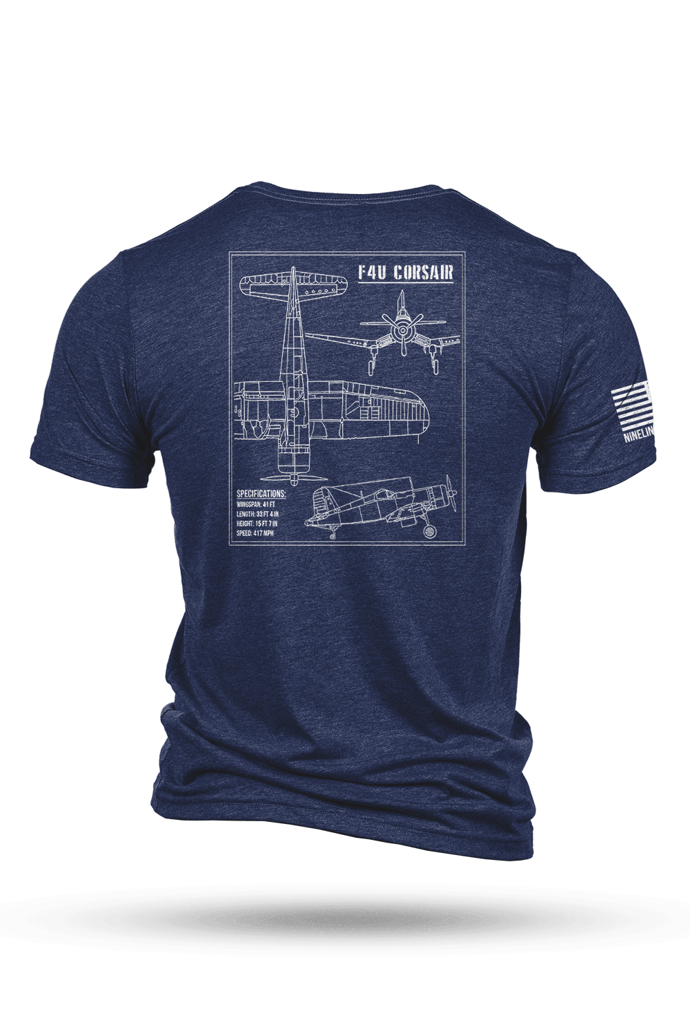 F4U Corsair Schematic - T-Shirt