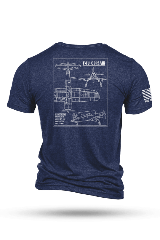 F4U Corsair Schematic - T-Shirt