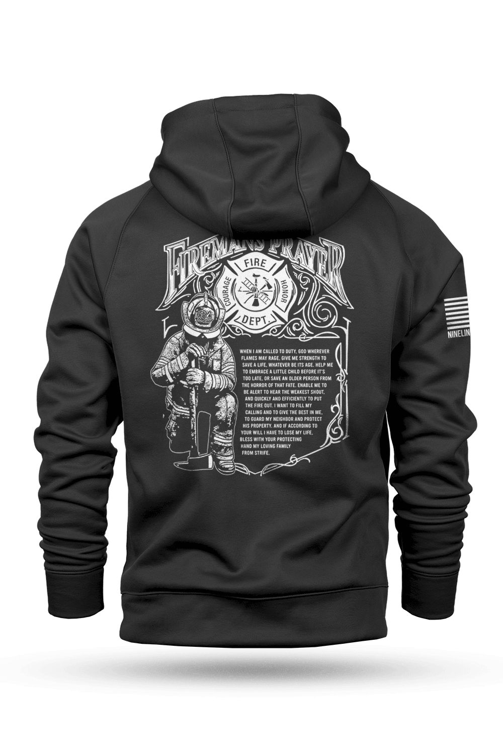 Firefighter's Prayer - Raglan Tailgater Hoodie