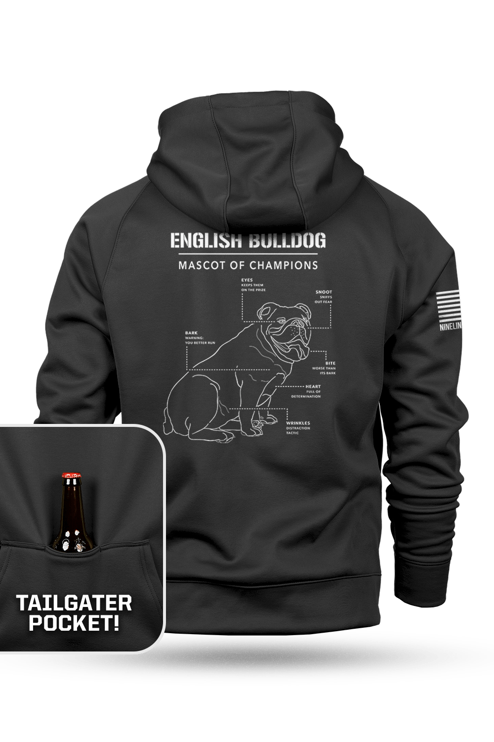 GA Tailgater Hoodie - Raglan Tailgater Hoodie