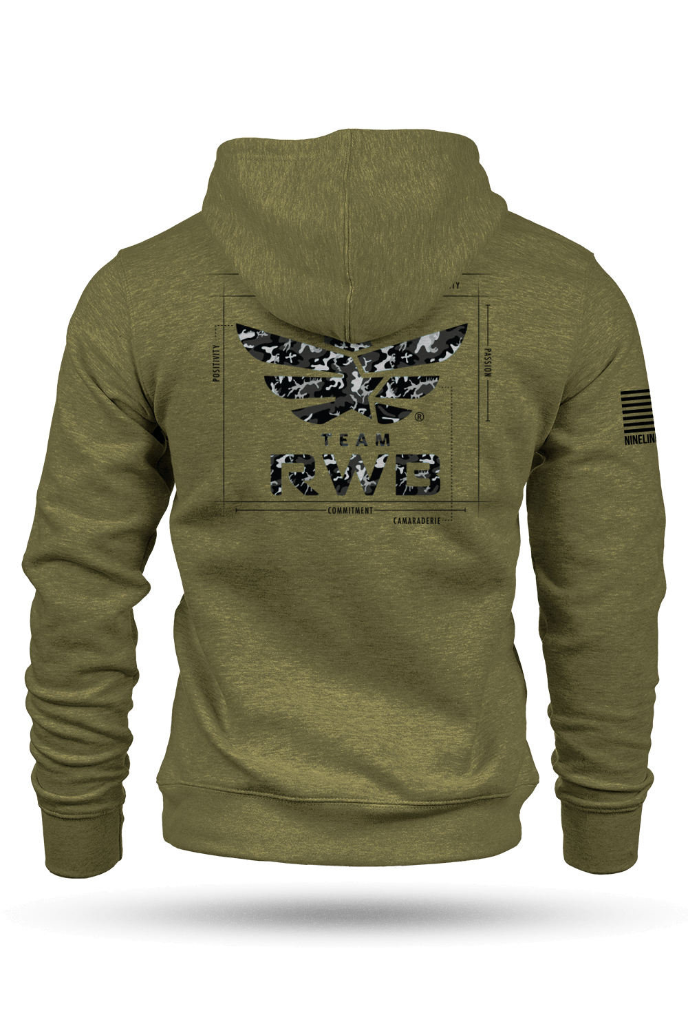 Hoodie - Team RWB Eagle Ethos Schematic