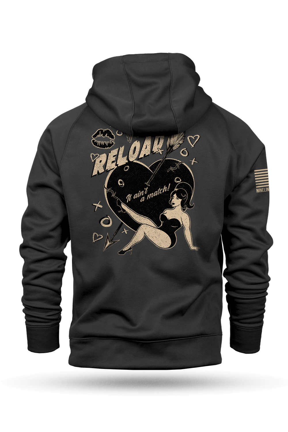 If He Can't Reload - Raglan Tailgater Hoodie