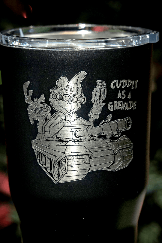 Java 30 oz Tumbler - Cuddly As A Grenade