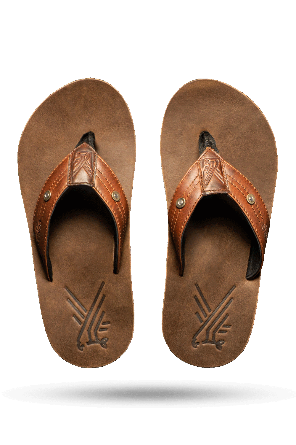 Men's Leather Flip Flops - AK