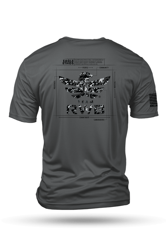 Men's Moisture Wicking T - Shirt - Team RWB Eagle Ethos Schematic