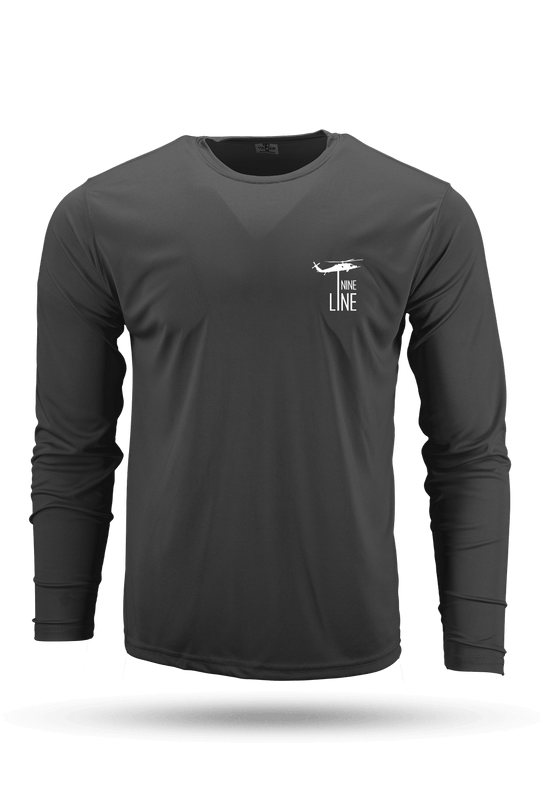 Moisture Wicking Long Sleeve T - Shirt - Dropline Logo