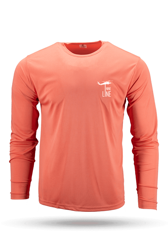 Moisture Wicking Long Sleeve T - Shirt - Dropline Logo