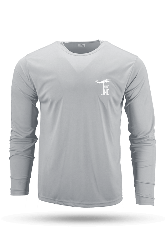 Moisture Wicking Long Sleeve T - Shirt - Dropline Logo