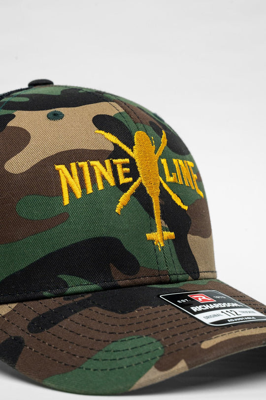 Nine Line Helo - Camo Richardson 5 - Panel Trucker Hat