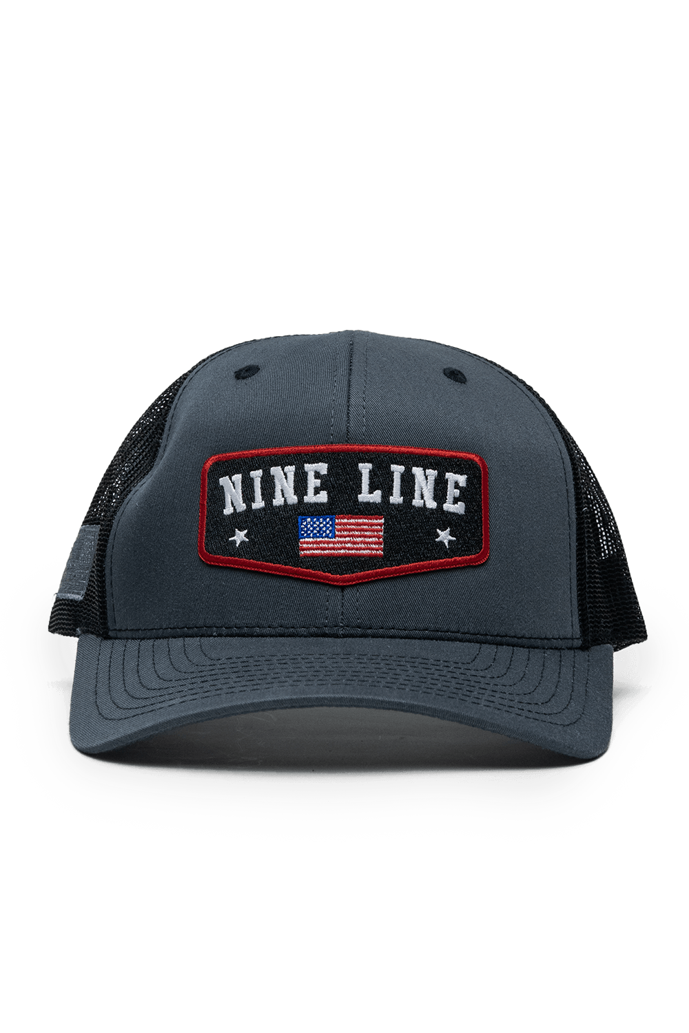 Nine Line Logo with Flag - Snap Back Hat