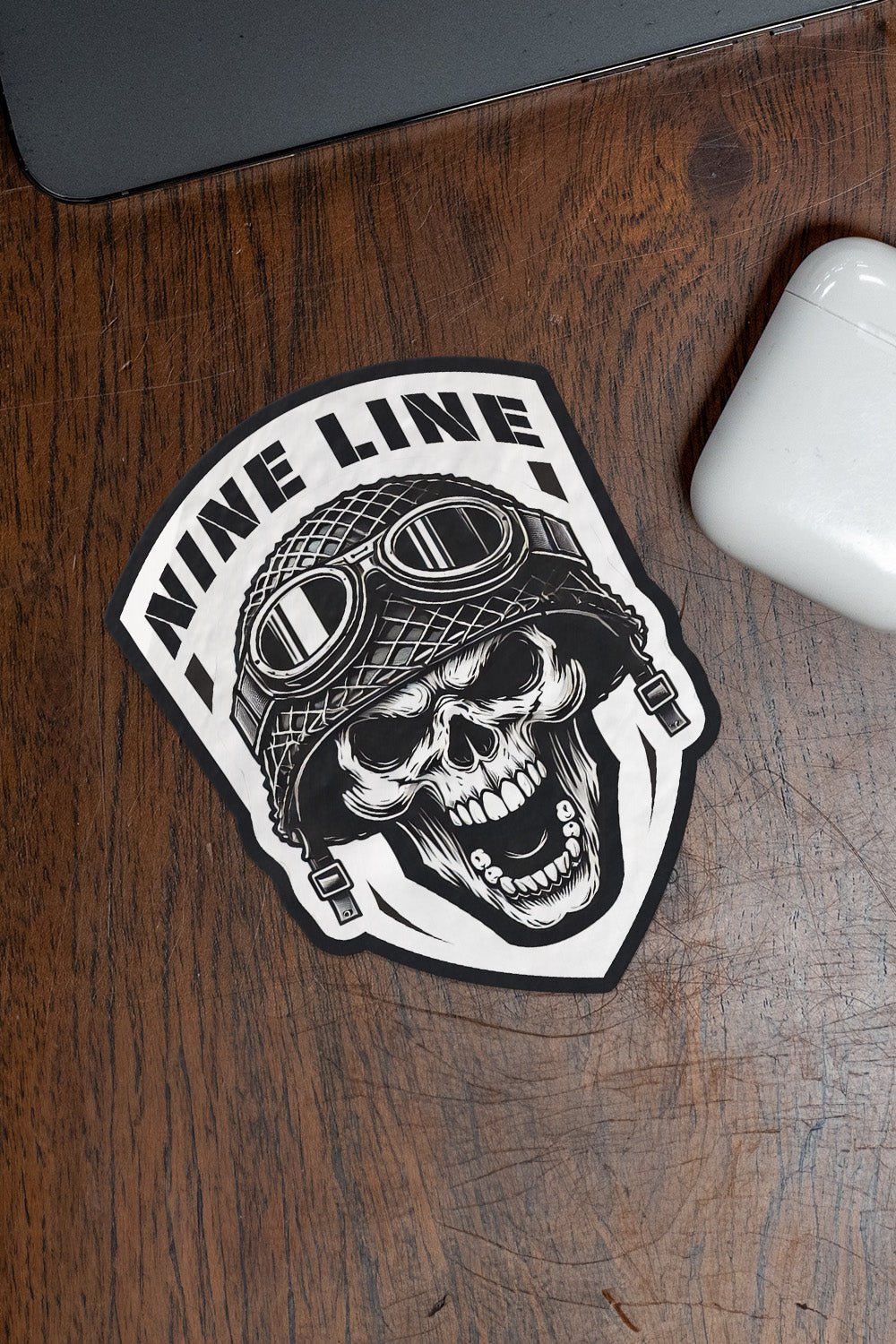 NL WW2 SKULL - STICKER