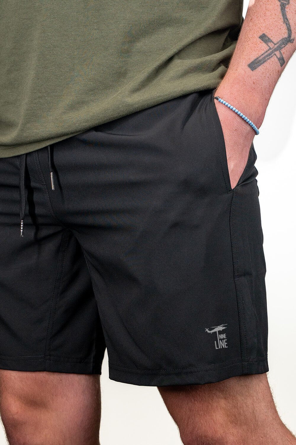 NLA Lined Shorts - Dropline Logo