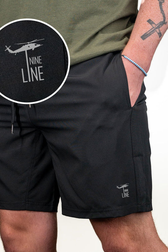 NLA Lined Shorts - Dropline Logo