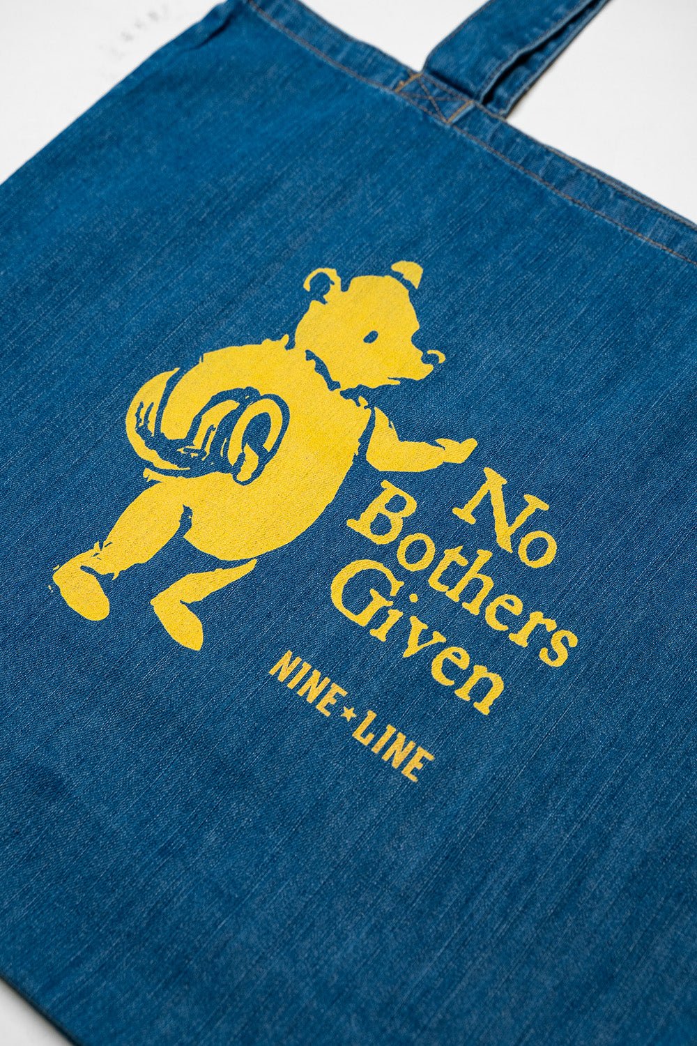 No Bothers Given - Denim Tote