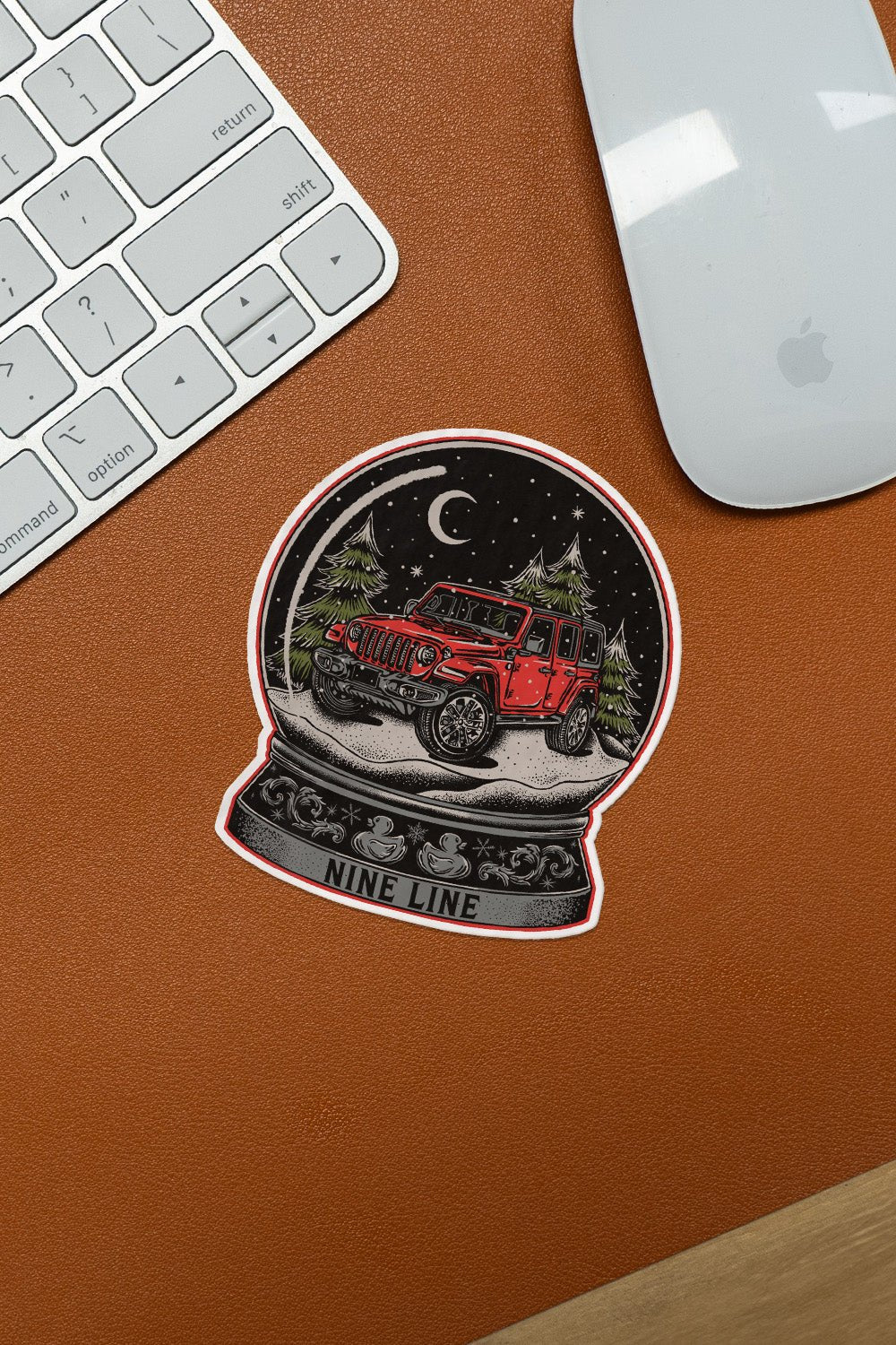 Off Road Snow Globe - Sticker