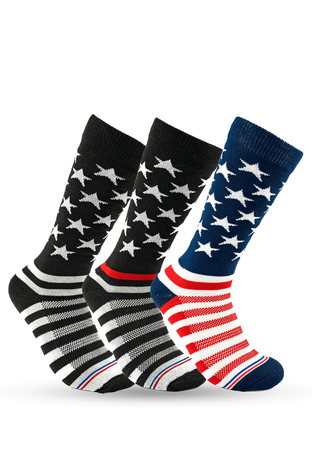Patriotic TRL 3 - Pack Bundle Crew Socks