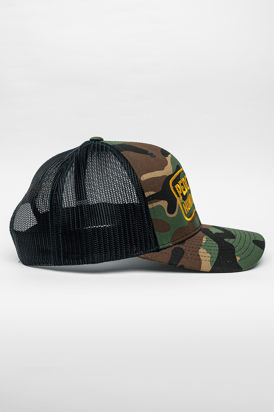 Pedo Hunting Club - Camo 5 - Panel Richardson Trucker Hat