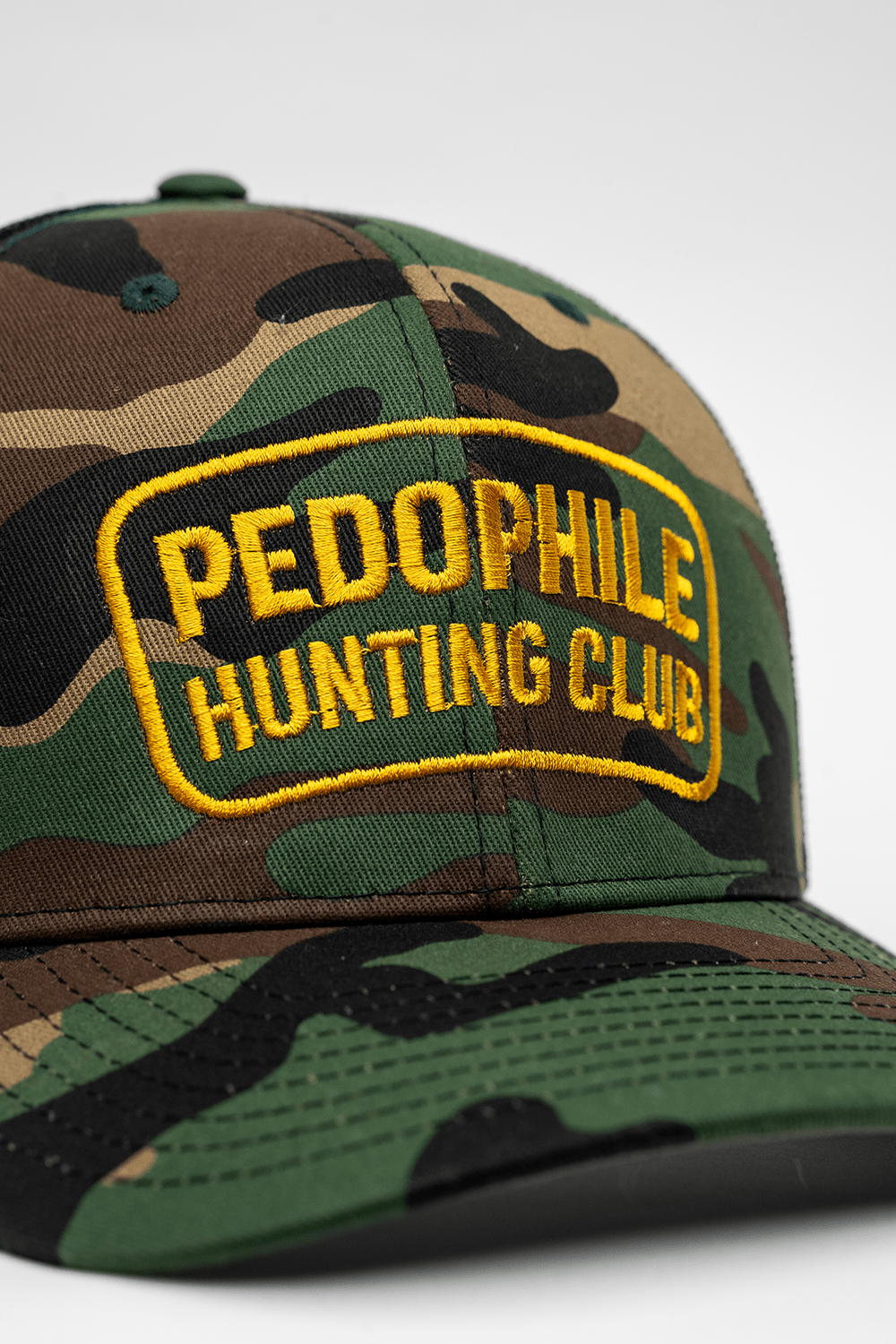 Pedo Hunting Club - Camo 5 - Panel Richardson Trucker Hat