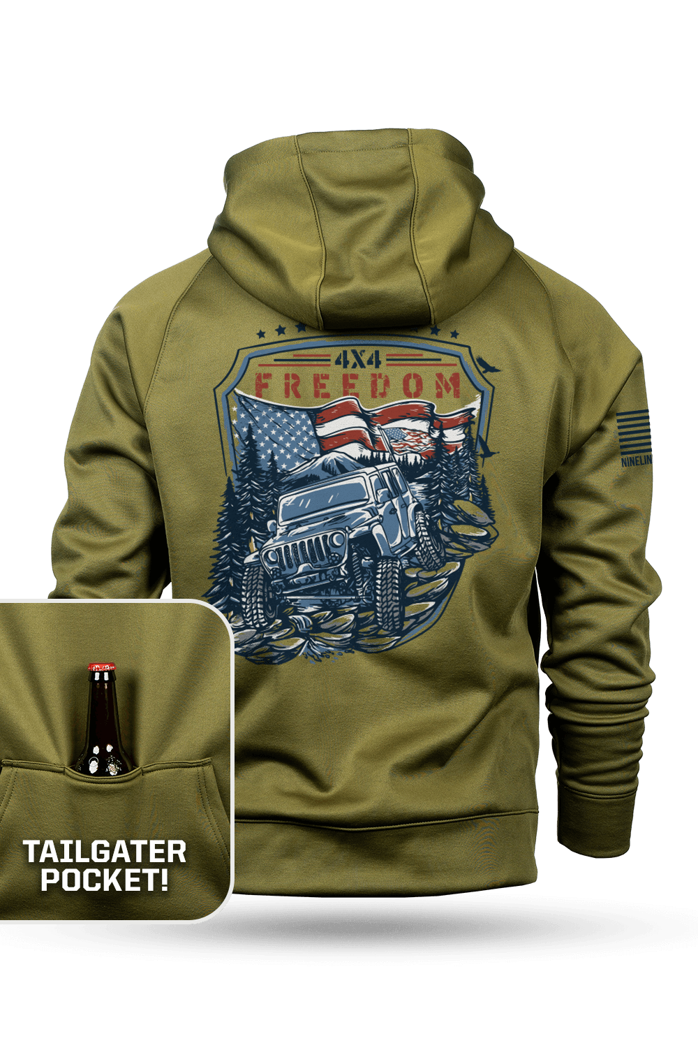 Raglan Tailgater Hoodie - 4x4 Freedom