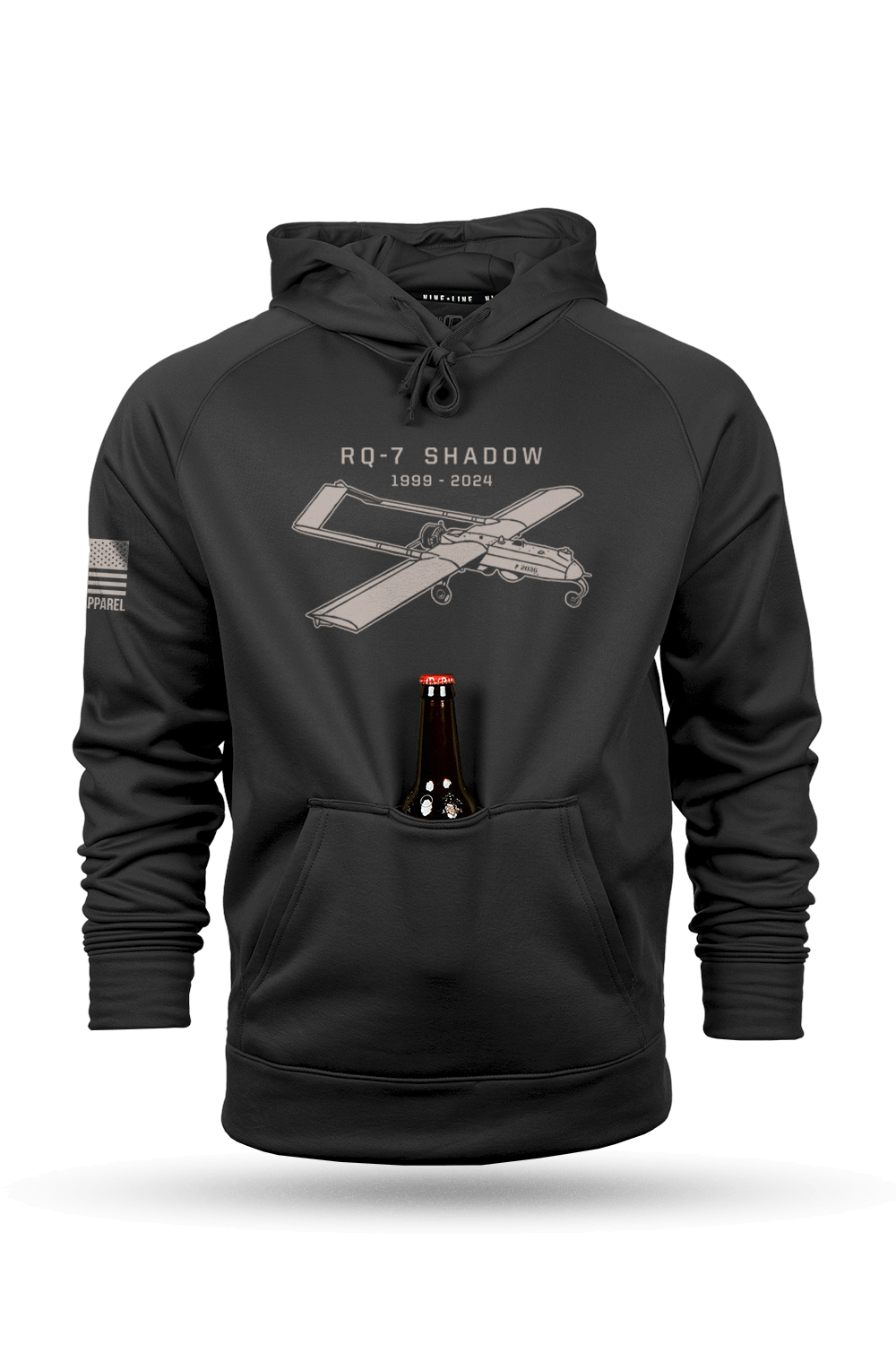 RQ - 7 Shadow - Raglan Tailgater Hoodie