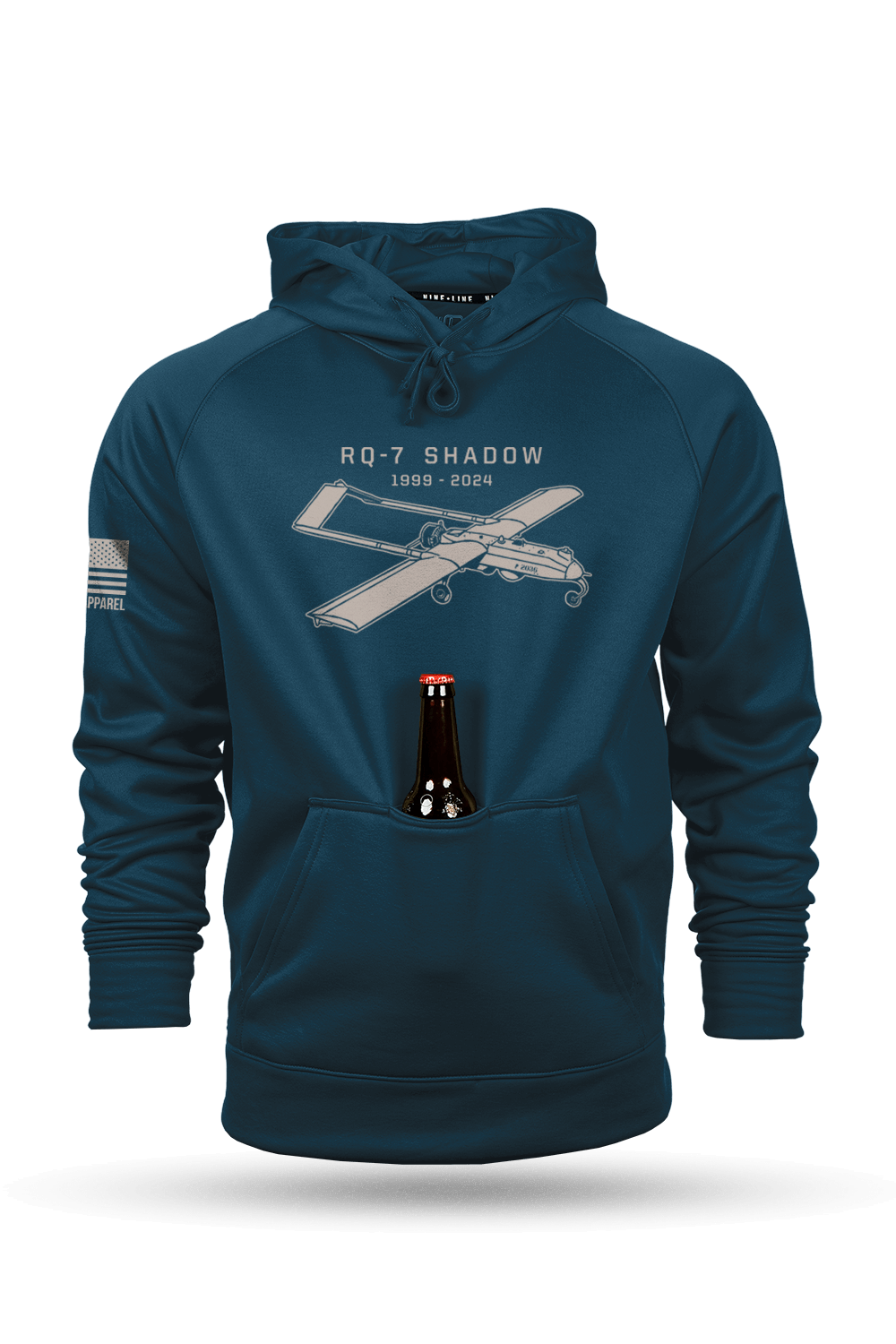 RQ - 7 Shadow - Raglan Tailgater Hoodie