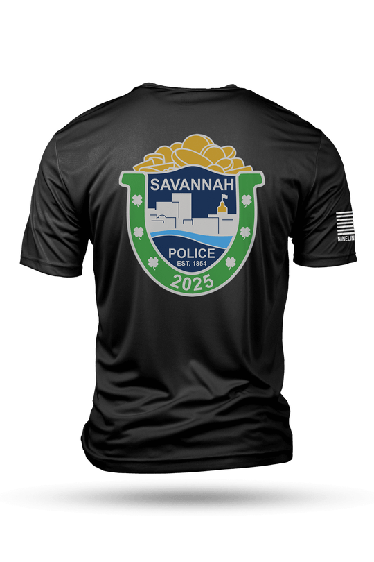 Savannah Police Department_ St. Pats 2025 - Men's Moisture Wicking T-Shirt