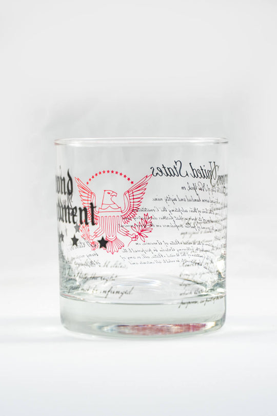 Second Amendment Whiskey Glass