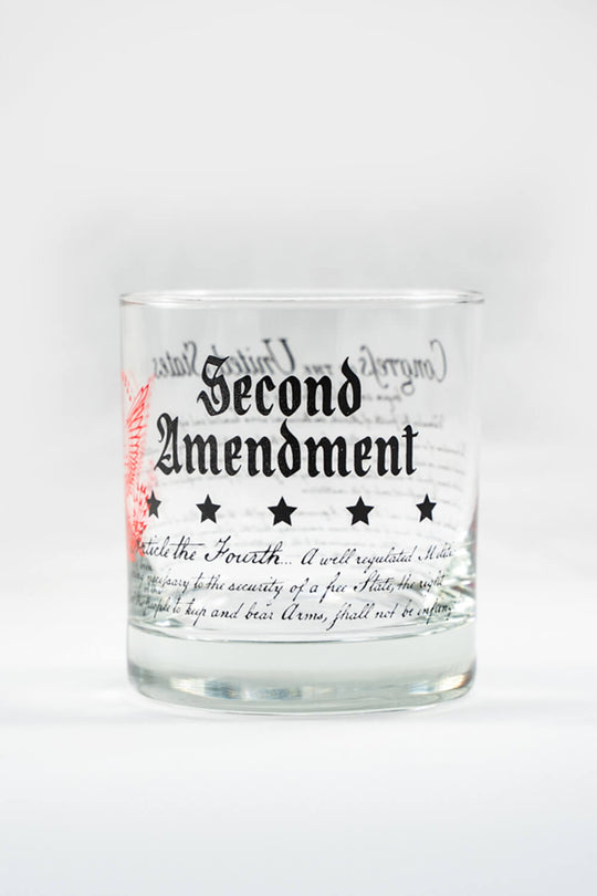 Second Amendment Whiskey Glass