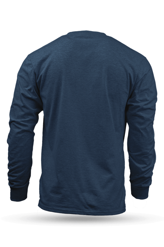 Small Dropline Logo - Heathered Long Sleeve